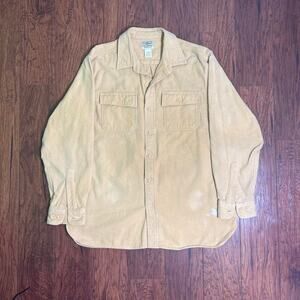 Vintage ll bean chamois cloth button up